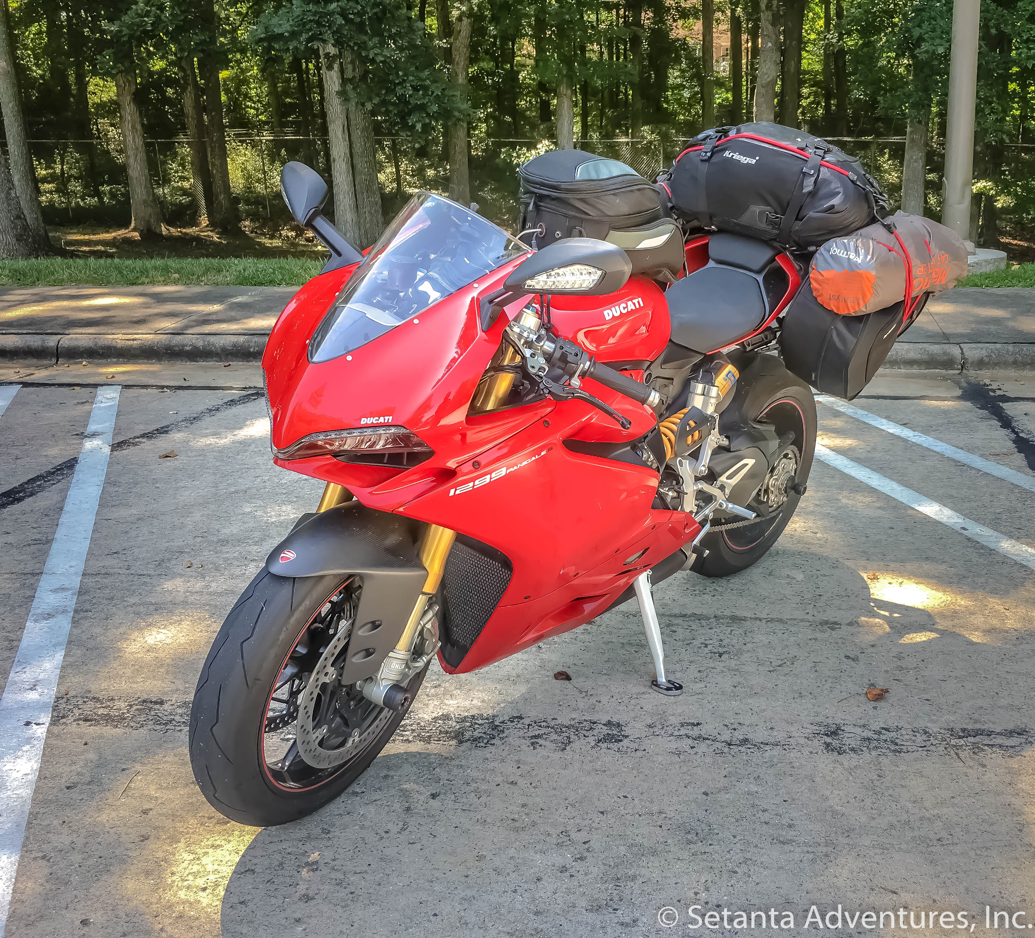 Ducati Pregnigale - Loaded up - Tail of the Dragon trip - 14 July 2017